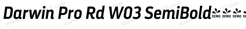 Darwin Pro Rd W03 SemiBold字体转换